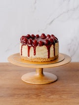 Raspberry Violet Cheesecake