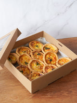 Mini Savoury Tarts Party Platter (12 pieces)
