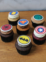 Decorate Your Own - Box of 12 Cupcakes with Sugar Plaque Toppers